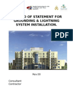 METHOD of STATEMENT For Grounding System