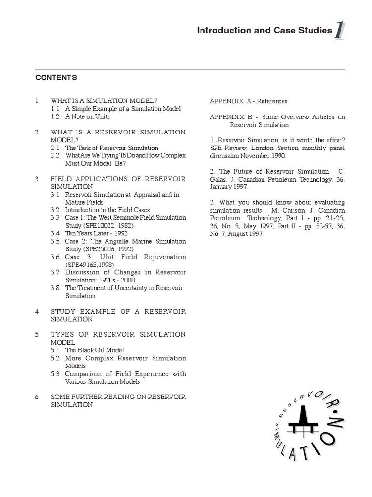 Res Sim CH 1 | PDF | Petroleum Reservoir | Numerical Analysis