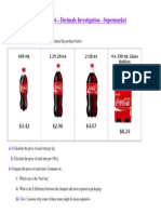 2 Investigation Supermarket (Coke) For Students