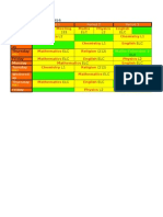 Timetable 2014 Term 4