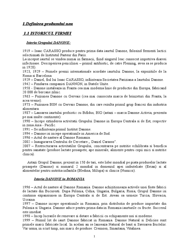 Proiect Proiectarea Si Promovarea Produselor Noi | PDF