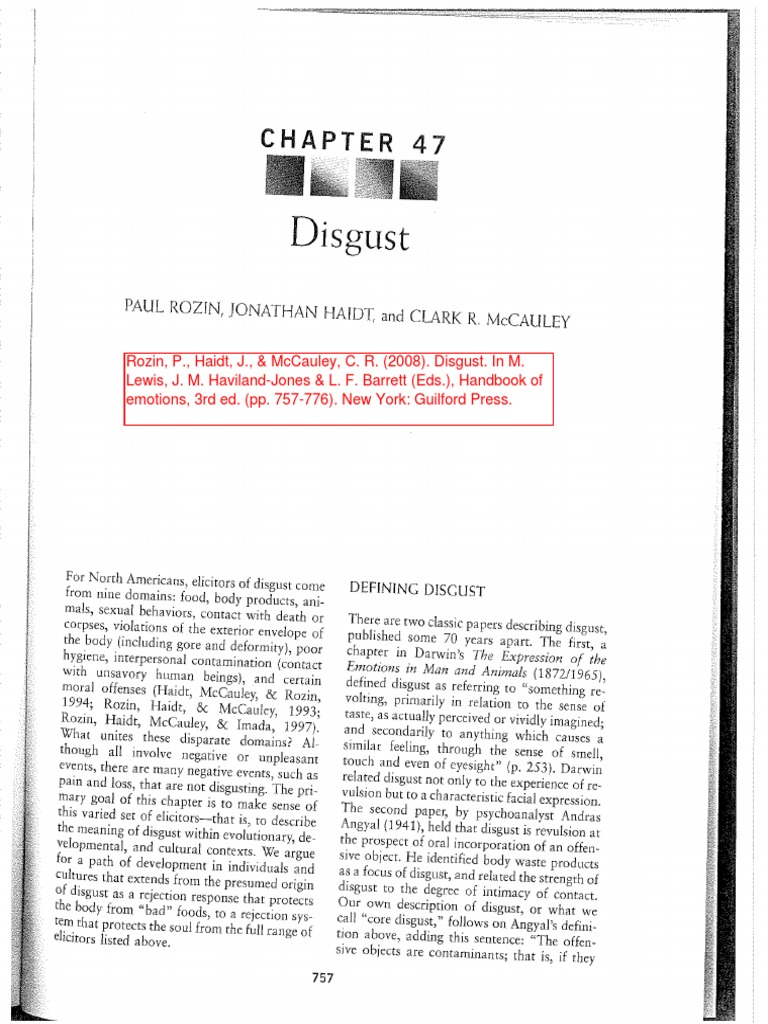 Disgust | PDF | Self-Improvement