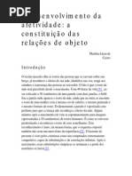 Desenvolvimento Da Afetividade-relacoes de Objeto