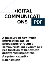 DIGITAL COMMUNICATIONS CAPACITY