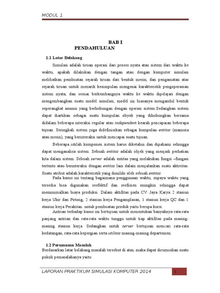 Laporan Full Modul Simulasi