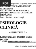 Daniel David Psihologie Clinica Curs UBB ID K2opt