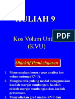 kuliahCVPKuliah 9 2813 Kos Volum Untung