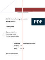 Curso de Ciencia y Tecnología de Materiales - Tarea 3