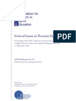Critical Issues OnTourism Education