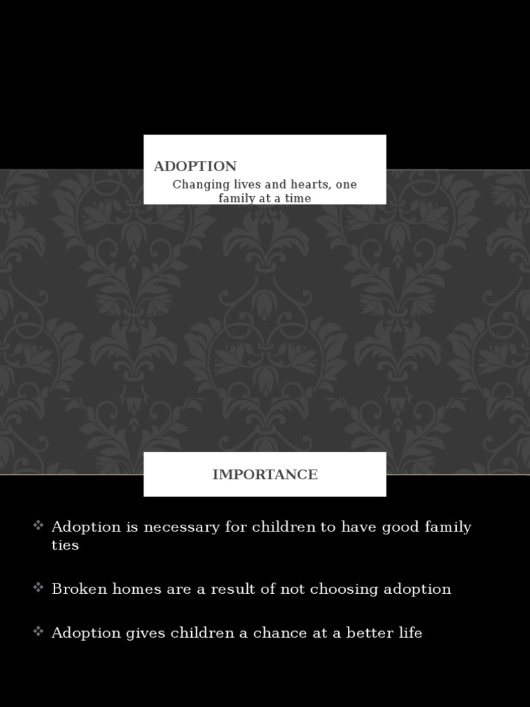 Adoption | PDF | Wellness