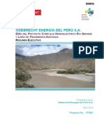 Odebreacht - Proyecto Hidroenergetico Río Grande y Línea de Transmisión Asociada - Resumen Ejecutivo (Español)