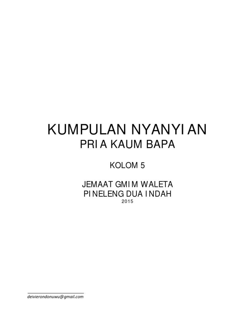 Buku Kidung Pujian PKB V