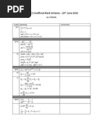 C2 Unofficial Mark Scheme