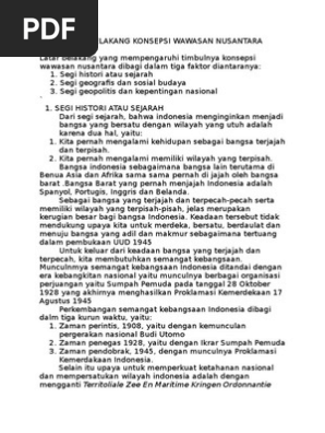 Latar Belakang Konsepsi Wawasan Nusantara Docx
