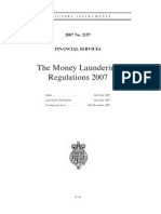 The Money Laundering Regulations 2007: Statutory Instruments