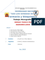 Contaminación por Radionúclidos - Xenobioticos 