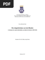 Dos Simpaticíssimos Aos Incivilizados a Formação Do Cenário Futebolístico Na Cidade de Salvador 1895-1918