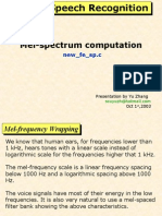 Mel-Spectrum Computation