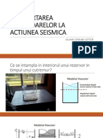 Comportarea Rezervoarelor La Actiunea Seismica