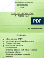 Guía de Iniciación a Auto CAD