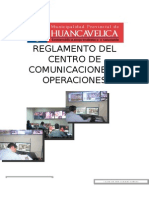 Reglamento Del Centro de Comunicaciones y Operaciones