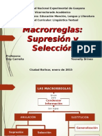 Macrorreglas de ampliación y selección