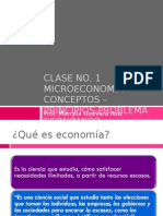 CLASENo.1Microeconomia Conceptos Principios Problemaeconomico
