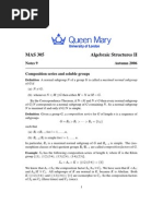 MAS 305 Algebraic Structures II: Notes 9 Autumn 2006