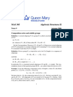 MAS 305 Algebraic Structures II: Notes 9 Autumn 2006