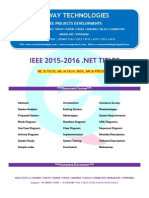 2016 Ieee .Net Neural Network Project Titles