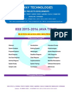 2016 Ieee Java Netowrk Security Project Titles