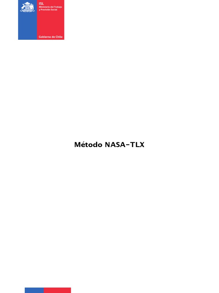 Evaluación del Método NASA-TLX | PDF | Ciencia cognitiva | Cognición