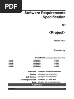 Software Requirements Specification: Version