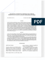 Analisis de La Superficie de Tendencia para Cobre en Sedimentos Fluviales de La Region Cordillerana de Nuble