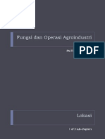 Pengantar Agroindustri 4. Fungsi Dan Operasi Agroindustri PDF