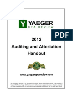 2012 Auditing and Attestation Handout