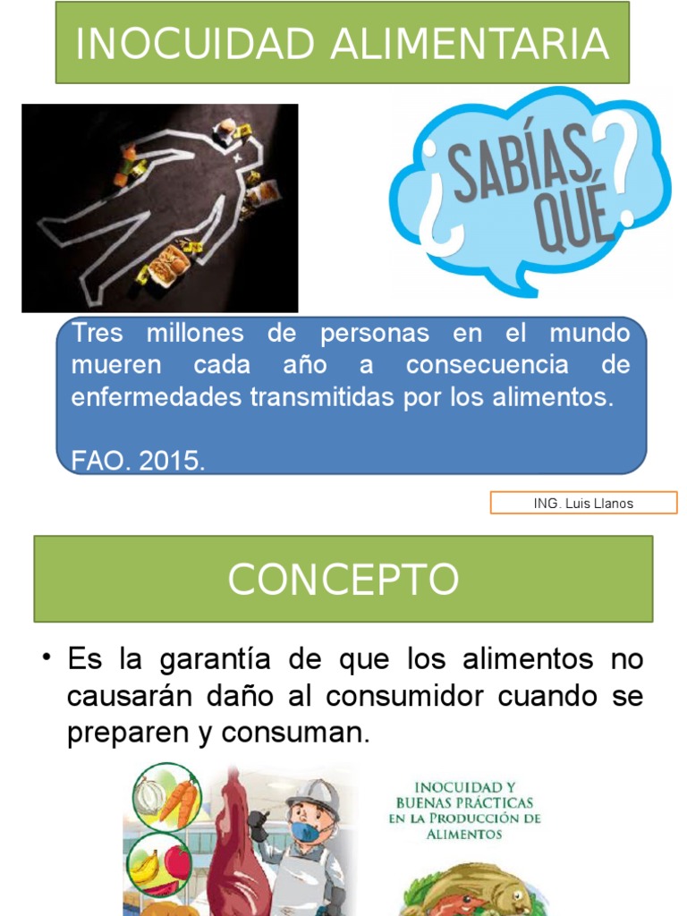 Inocuidad Alimentaria: Conceptos Clave | PDF | Salud y bienestar ...