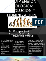 La Dimension Biologica Evolucion y Hominizacion