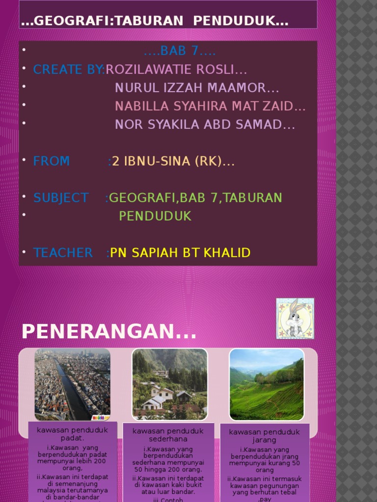 Geo Taburan Penduduk | PDF