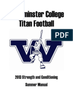 Westminster College Conditioning Manual