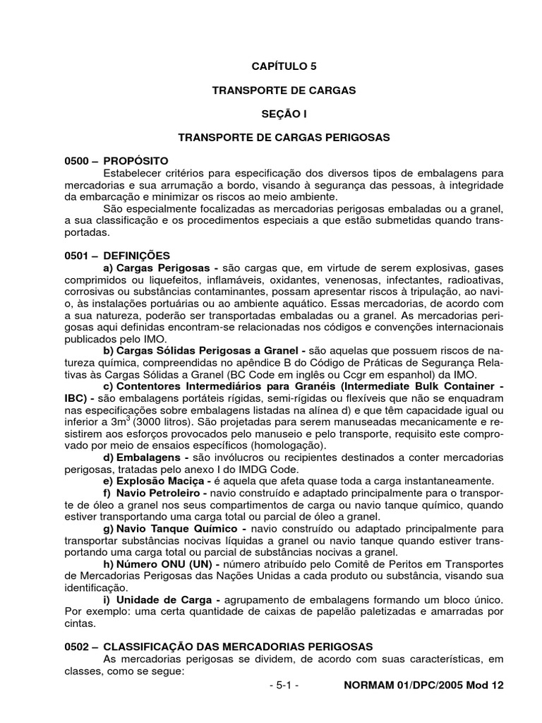 Transporte de Cargas Perigosas | PDF | Embalagem e rotulagem | Combustão