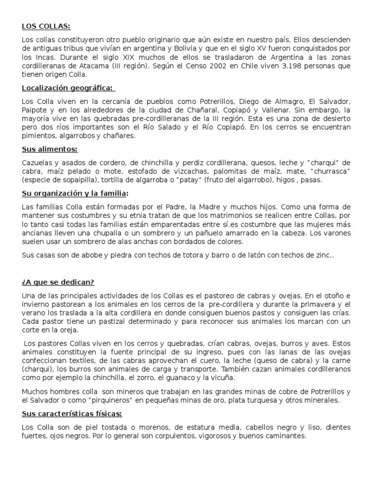 Los Collas | PDF | Oveja | Cabra