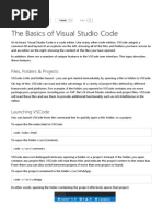 The Basics of Visual Studio Code