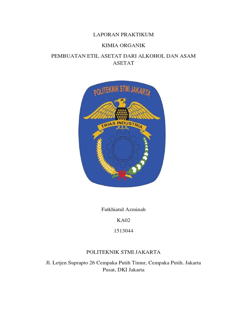 Laporan Praktikum Etil Asetat