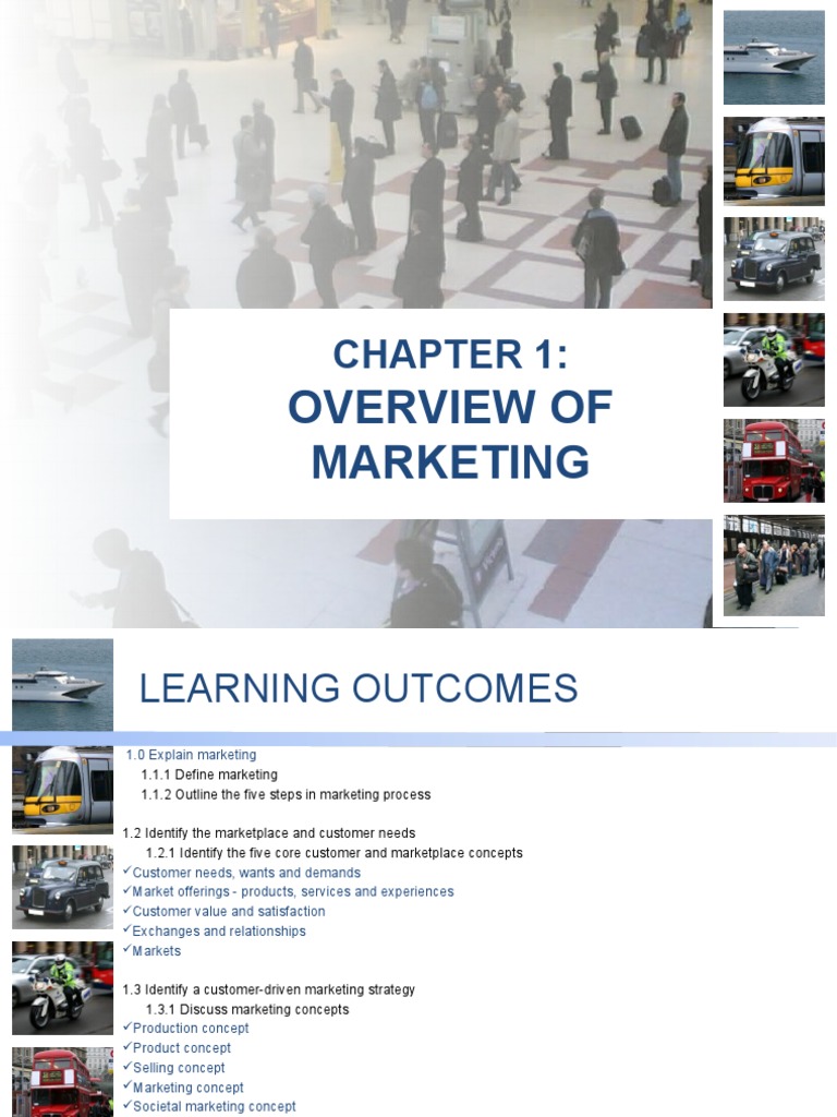 Chapter 1 Overview of Marketing | PDF