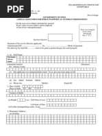 (Application Form For Indian Passport at An Indian Mission-Post PDF