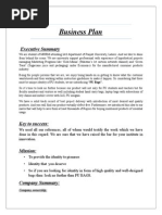 Business Plan: Executive Summary