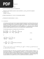 Module 1: Atomic Structure Lecture 4: The Schrodinger Equation