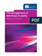 The Management of Diarrhoea in Adults: RCN Guidance For Nursing Staff