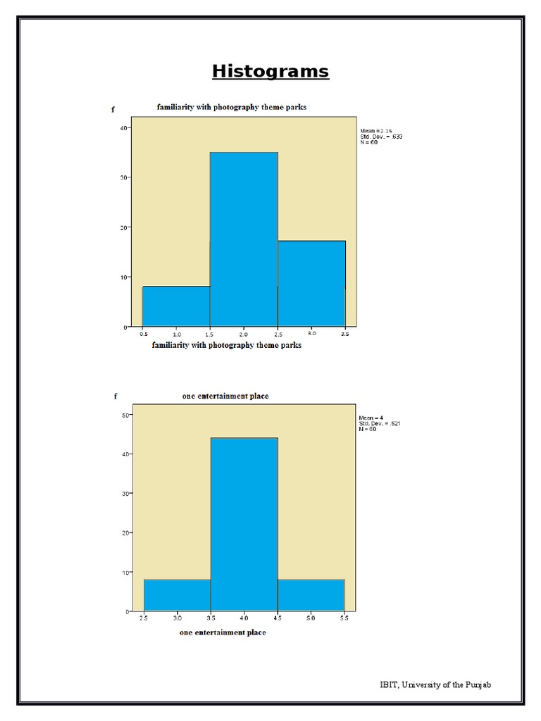 Understanding Histograms at IBIT | PDF | Travel